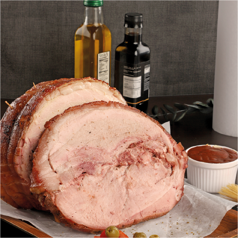 Rollo de pernil con piel precocido x und - 2000 grs