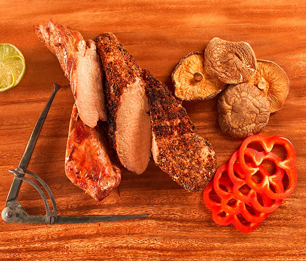 Solomito parrillado con costra de maple a la pimienta