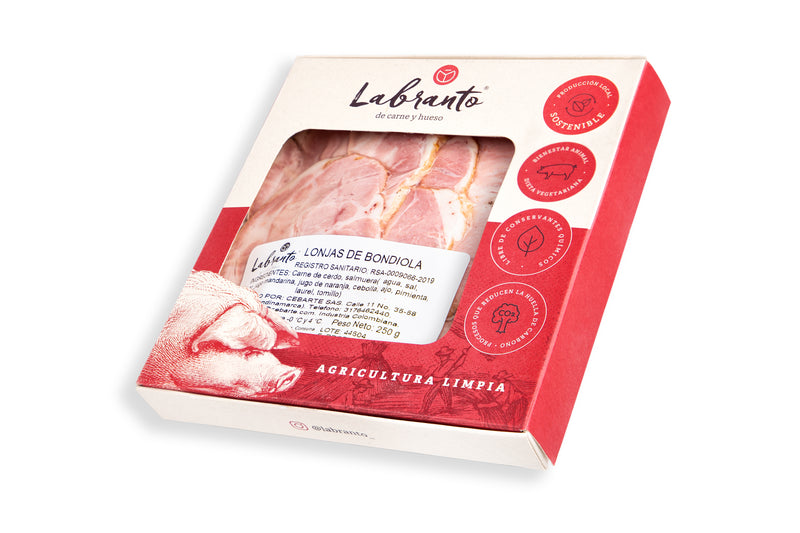 Lonjas de bondiola x 250 grs